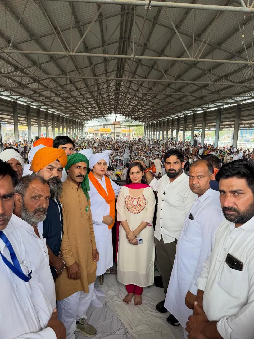 Among farmers